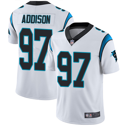 Carolina Panthers Limited White Youth Mario Addison Road Jersey NFL Football #97 Vapor Untouchable